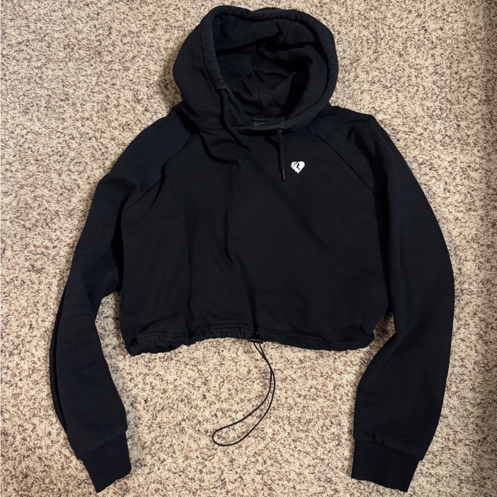Women’s Best Black Cropped Hoodie